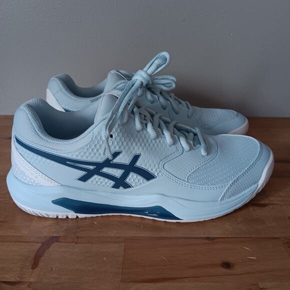 ASICS Gel-Dedicate 8 Pickleball Women's Size 9.5 Cool Grey/ Vintage Indigo - Picture 3 of 11